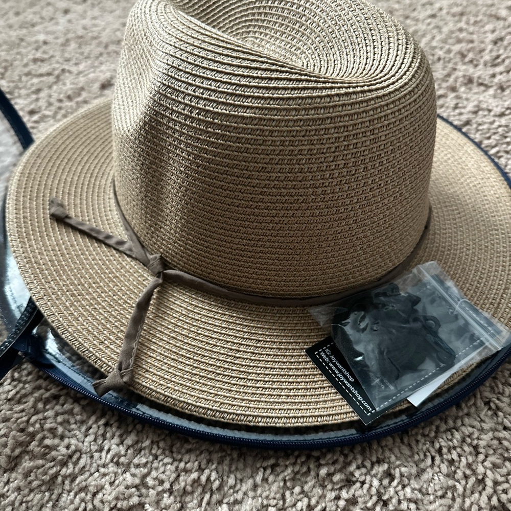 Stylish Tan Straw Hat